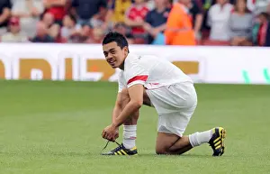 Arsenal's Nico Yennaris Scores the Winning Goal Against Celtic in the Emirates Cup Pre-Season Match, 2010
