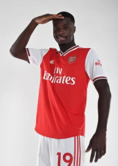 Images Dated 7th August 2019: Arsenal's Nicolas Pepe at 2019-20 Photocall