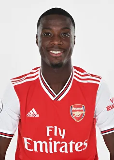 Arsenal's Nicolas Pepe at 2019-20 Team Photocall