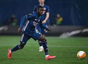 Villarreal V Arsenal 2020-21 Prints: Arsenal's Nicolas Pepe in Action