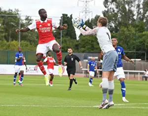 Arsenal's Nicolas Pepe in Action: Arsenal vs Ipswich Town Pre-Season 2022-23