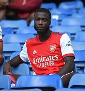 Arsenal's Nicolas Pepe in Action: Arsenal vs Rangers, Glasgow 2021 (Pre-Season Clash)
