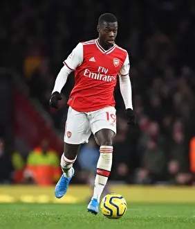 Arsenal V Sheffield United 2019-20 Prints: Arsenal's Nicolas Pepe in Action: Arsenal vs Sheffield United