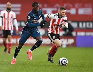 Arsenal's Nicolas Pepe in Action at Empty Bramall Lane: Sheffield United vs Arsenal, Premier League 2021
