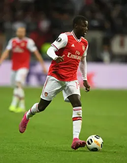 Eintracht Frankfurt V Arsenal 2019-20 Prints: Arsenal's Nicolas Pepe in Action: Europa League Showdown against Eintracht Frankfurt
