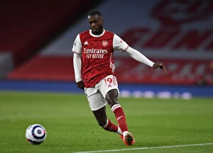 Arsenal v Everton 2020-21 Collection: Arsenal's Nicolas Pepe in Action against Everton - Premier League 2020-21