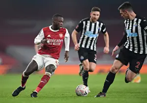 Arsenal's Nicolas Pepe in Action during FA Cup Clash against Newcastle United