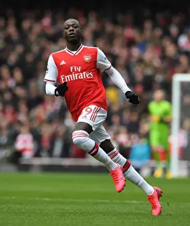 Arsenal's Nicolas Pepe in Action: Premier League 2019-2020 - Arsenal vs. West Ham United