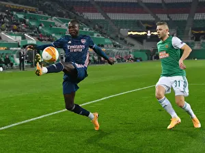 Arsenal's Nicolas Pepe in Action: Rapid Vienna vs Arsenal, Europa League 2020-21