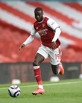 Arsenal V West Bromwich Albion 2020-21 Prints: Arsenal's Nicolas Pepe in Action against West Bromwich Albion (2020-21)
