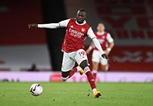 Images Dated 19th September 2020: Arsenal's Nicolas Pepe in Action against West Ham United - Premier League 2020-21