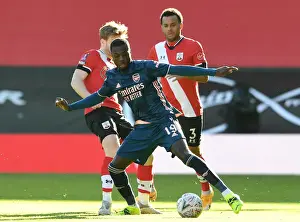 Arsenal's Nicolas Pepe in FA Cup Action: Southampton vs Arsenal (FA Cup 4th Round 2021)