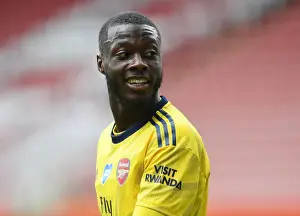 Sheffield United V Arsenal - FA Cup 2019-20 Prints: Arsenal's Nicolas Pepe in FA Cup Quarterfinal Action Against Sheffield United