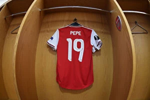 Images Dated 27th February 2020: Arsenal's Nicolas Pepe Prepares for Europa League Showdown against Olympiacos