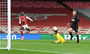 Arsenal's Nicolas Pepe Scores Chip Against Slavia Praha in Empty Europa League Quarterfinal