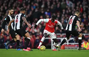 Arsenal V Newcastle United 2019-20 Prints: Arsenal's Nicolas Pepe Shines in Arsenal FC vs Newcastle United (2019-20)