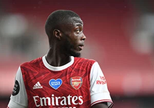 Images Dated 26th July 2020: Arsenal's Nicolas Pepe Stars: Arsenal's Victory Over Watford (2019-20)