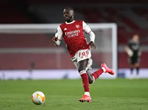 Arsenal's Nicolas Pepe in UEFA Europa League Semi-Final: Arsenal vs Villarreal CF (Behind Closed Doors)