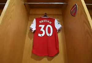 Arsenal's Nketiah Dons Premiere League Jersey Before Arsenal vs West Ham United