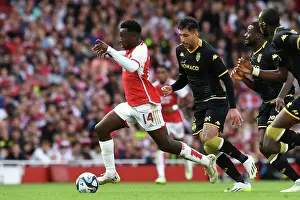 Arsenal's Nketiah Faces Off Against Monaco's Maripan in 2023-24 Emirates Cup Clash