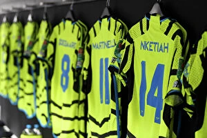 West Ham United v Arsenal - Carabao Cup 2023-24 Collection: Arsenal's Nketiah-Filled Dressing Room: Gearing Up for West Ham Cup Showdown