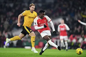 Arsenal's Nketiah Misses Golden Opportunity Against Wolverhampton Wanderers in 2023-24 Premier League