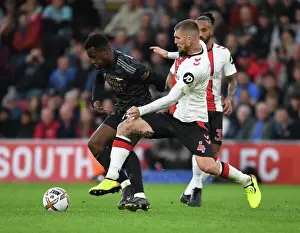 Southampton V Arsenal 2022-23 Prints: Arsenal's Nketiah Outsmarts Southampton's Lyanco: A Premier League Showdown