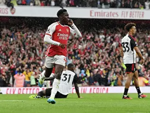 Arsenal's Nketiah Scores Second Goal: Arsenal Secures Victory Over Fulham (2023-24)