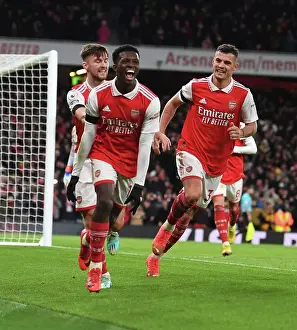 Arsenal's Nketiah Scores Second Goal: Tierney and Xhaka Celebrate