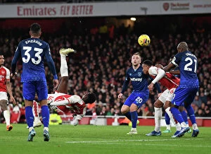 Arsenal v West Ham United 2023-24 Collection: Arsenal's Nketiah Scores Thriller at Emirates: Arsenal FC vs West Ham United (2023-24)