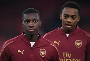 Arsenal V Blackpool Carabao Cup 2018-19 Prints: Arsenal's Nketiah and Willock Ready for Carabao Cup Battle Against Blackpool