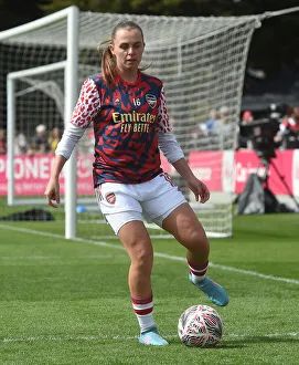 Arsenal Women V Chelsea Women FA Cup 1/2 Final 2021-22 Prints: Arsenal's Noelle Maritz Prepares for FA Cup Semi-Final Showdown against Chelsea