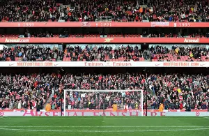 Arsenal V Wolverhampton Wanderers 2010-11 Prints: Arsenal's North Bank: 2-0 Win Against Wolverhampton Wanderers in the Barclays Premier League (December 2)