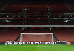 Arsenal V Hull City 2013-14 Prints: Arsenal's North Bank Goal: Arsenal v Hull City, Premier League 2013-14