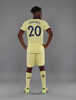 Arsenal's Nuno Tavares at 2021-22 First Team Photocall