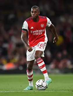 Arsenal's Nuno Tavares in Action against AFC Wimbledon in Carabao Cup Third Round