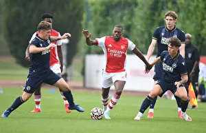 Arsenal's Nuno Tavares in Action: Arsenal vs Millwall (2021-22) Pre-Season Friendly