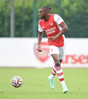 Arsenal's Nuno Tavares in Action: Arsenal vs Millwall (2021-22) Pre-Season Friendly
