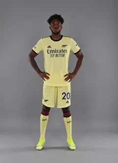 Arsenal's Nuno Tavares Poses at 2021-22 First Team Photocall