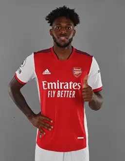Arsenal's Nuno Tavares Poses at 2021-22 First Team Photocall