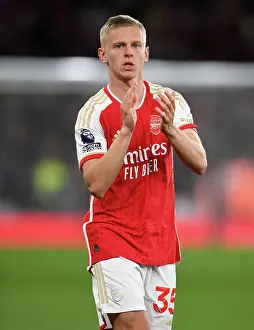 Arsenal's Oleksandr Zinchenko Celebrates Epic Victory over Manchester City with Fans (2023-24)