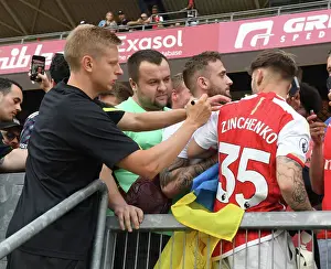 Arsenal's Oleksandr Zinchenko Connects with Fans Ahead of Nuremberg Pre-Season Friendly