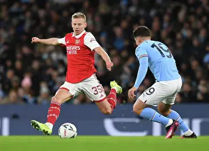 Manchester City V Arsenal 2022-23 Prints: Arsenal's Oleksandr Zinchenko in Manchester City Showdown - Emirates FA Cup Fourth Round