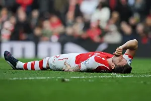 Arsenal's Olivier Giroud in Action against West Ham United - Premier League 2014/15