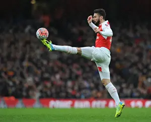 Arsenal V Hull City - FA Cup 2015-16 Prints: Arsenal's Olivier Giroud in FA Cup Action: Arsenal vs. Hull City