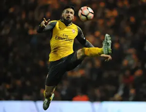 Preston North End V Arsenal - FA Cup - 2017 Prints: Arsenal's Olivier Giroud in FA Cup Action against Preston North End