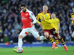 Arsenal V Burnley FA Cup 4th Rd 2016 Prints: Arsenal's Olivier Giroud Scores Against Burnley in FA Cup Fourth Round