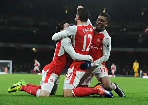 Arsenal V Crystal Palace 2016-17 Prints: Arsenal's Olivier Giroud Scores First Goal of 2017 Against Crystal Palace