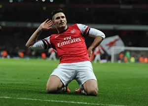 Arsenal's Olivier Giroud Scores Second Goal vs Southampton (2013-14)