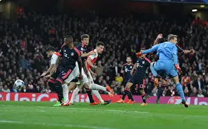 Arsenal V Bayern Munich 2015/16 Prints: Arsenal's Olivier Giroud Stuns Bayern Munich with Epic Goal in Champions League